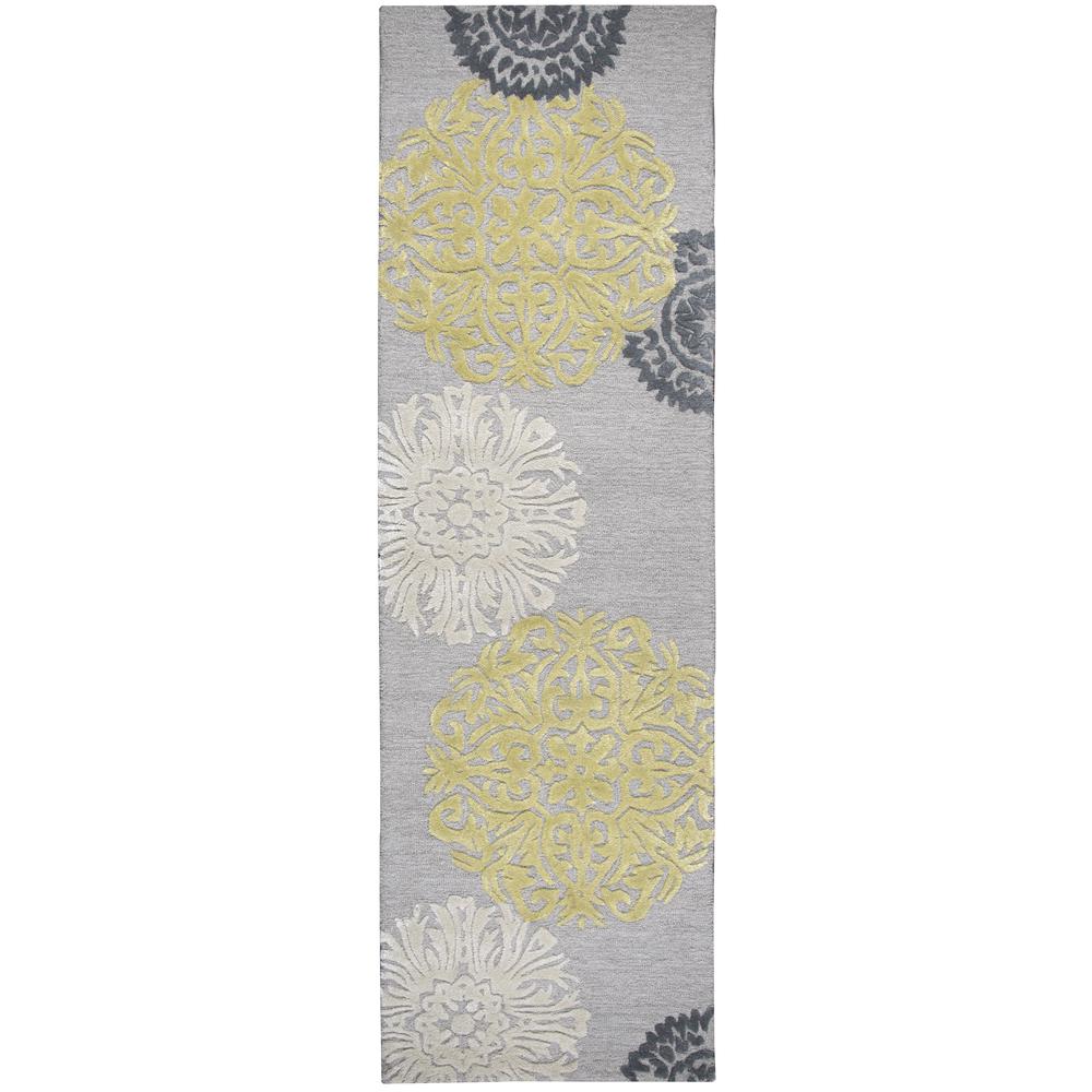 Milan Yellow 8' x 10' Hand-Tufted Rug- ML1009. Picture 6