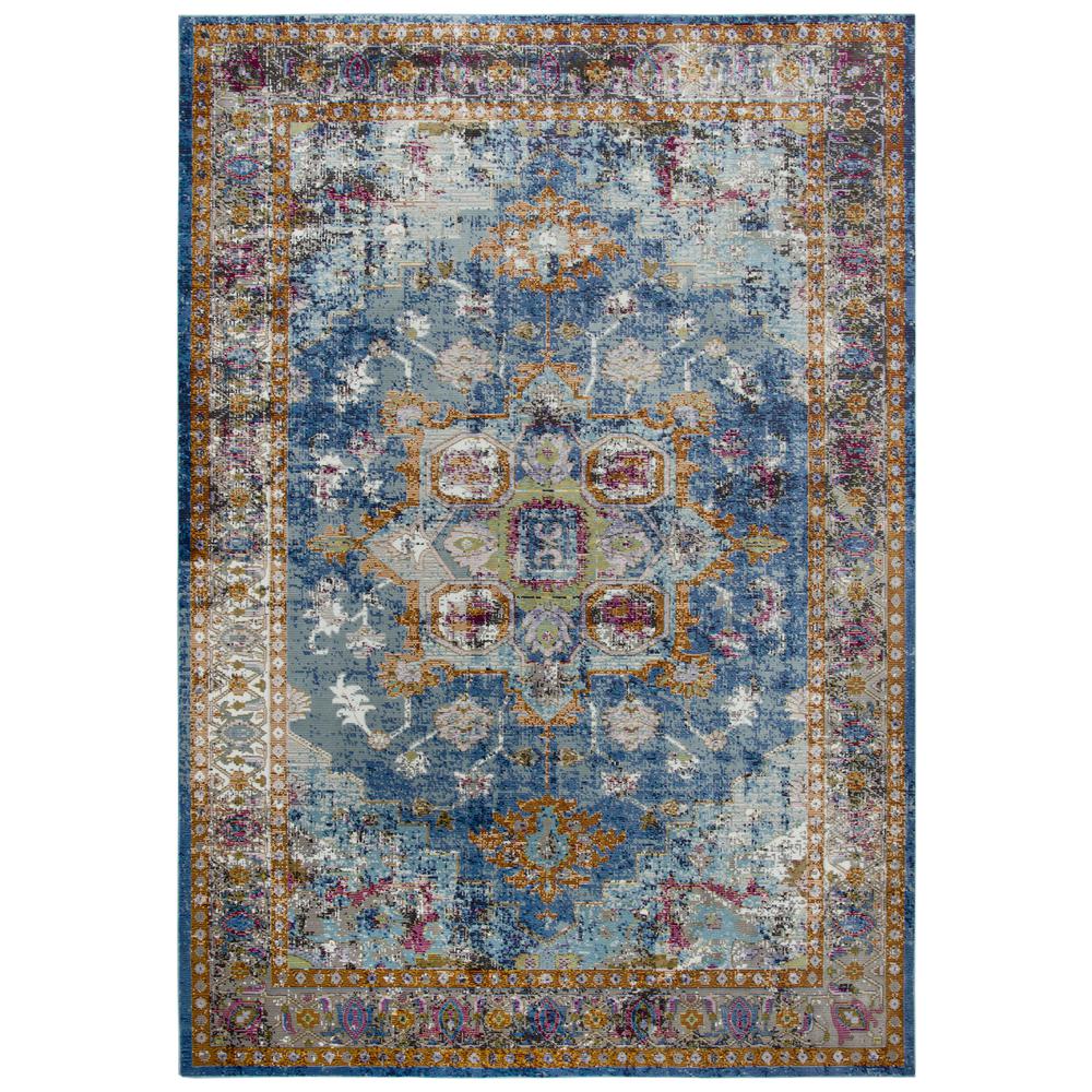 Morocco Blue 7'6" x 9'5" Power-Loomed Rug- MR1001. Picture 4