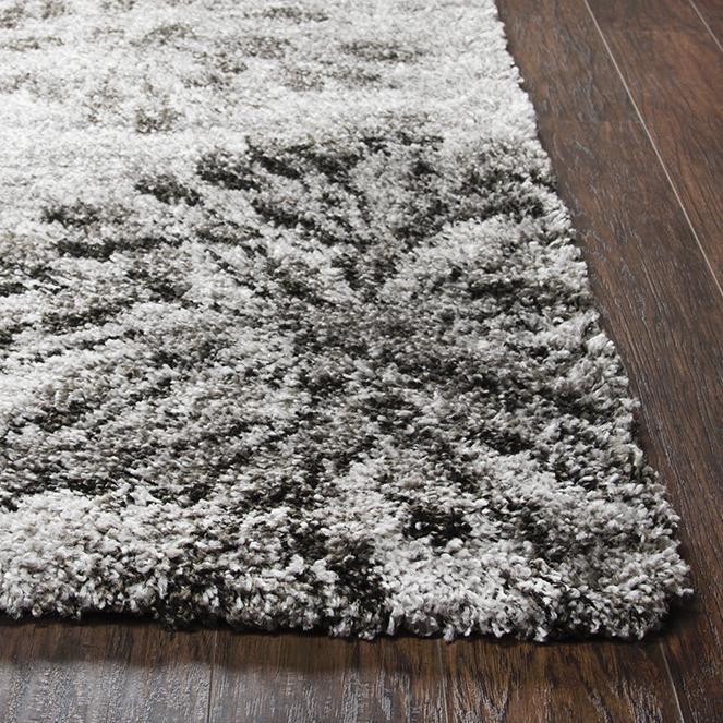 Midnight Gray 5'3" x 7'3" Power-Loomed Rug- MT1007. Picture 6