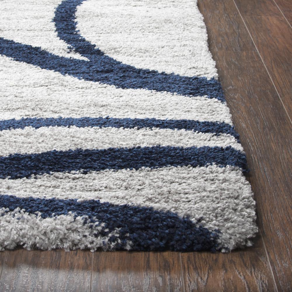 Midnight Gray 5'3" x 7'3" Power-Loomed Rug- MT1011. Picture 1