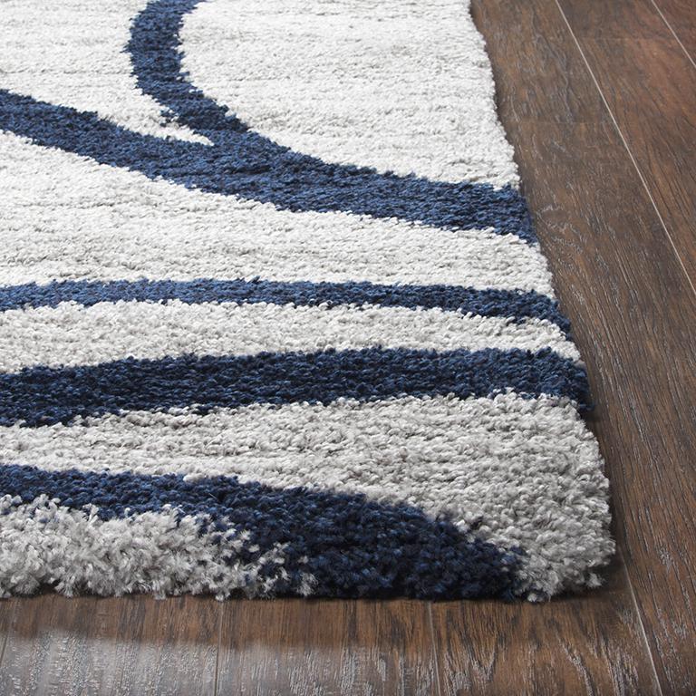 Midnight Gray 5'3" x 7'3" Power-Loomed Rug- MT1011. Picture 6