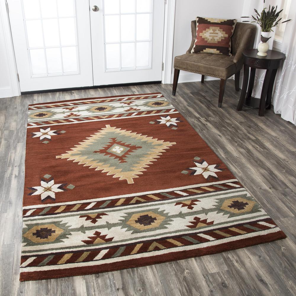 Hand Tufted Cut Pile Wool Rug, 10' x 14'. Picture 2