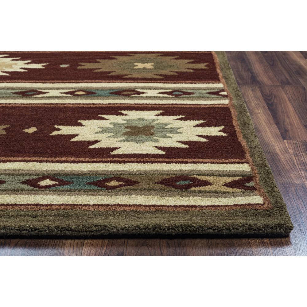 Hand Tufted Cut Pile Wool Rug, 3' x 5'. Picture 3