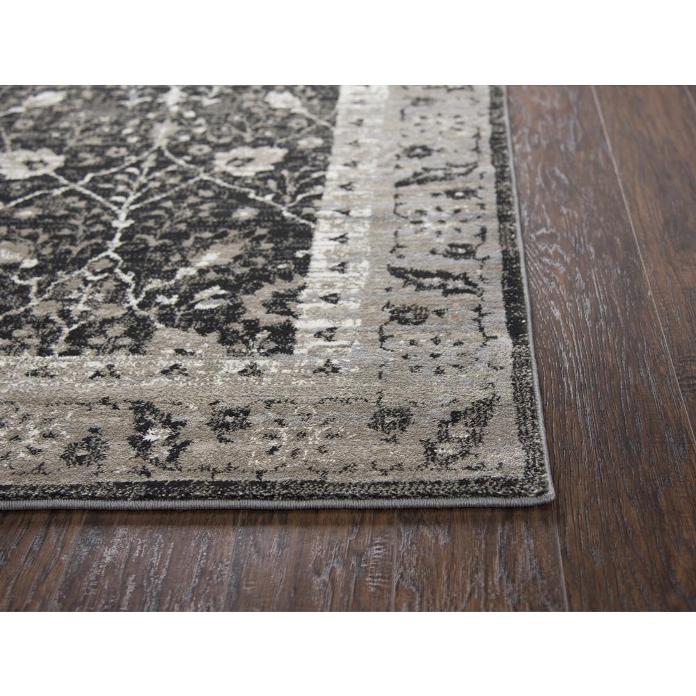 Swagger Black 7'10" x 10'10" Power-Loomed Rug- SW1004. Picture 1