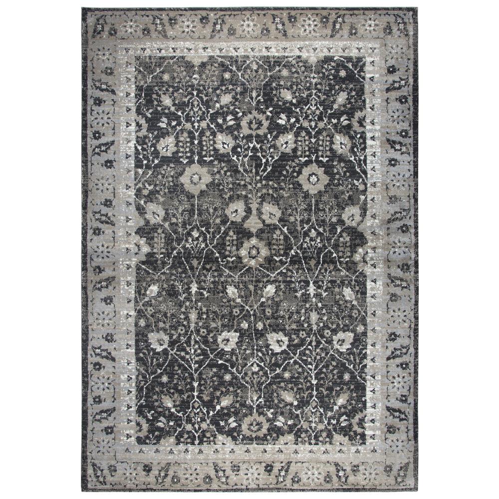 Swagger Black 7'10" x 10'10" Power-Loomed Rug- SW1004. Picture 4