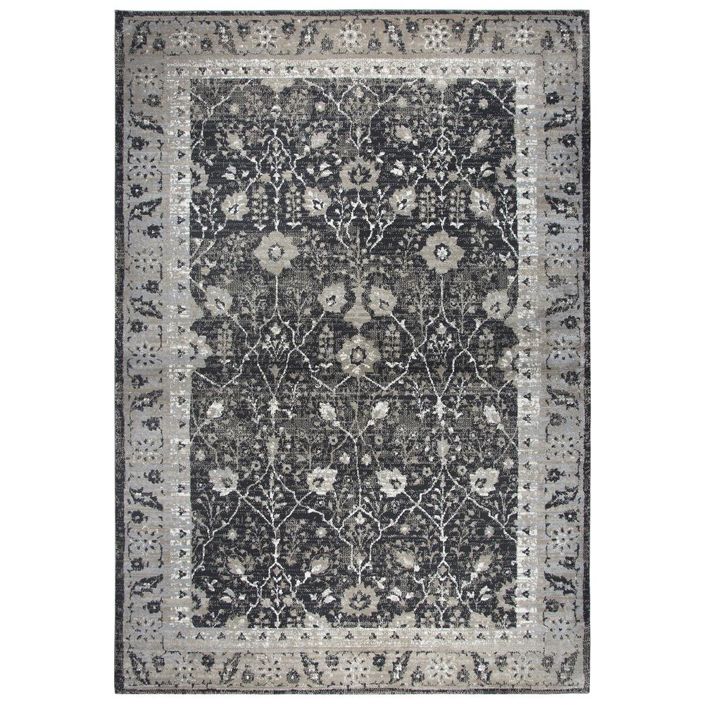 Swagger Black 7'10" x 10'10" Power-Loomed Rug- SW1004. Picture 11