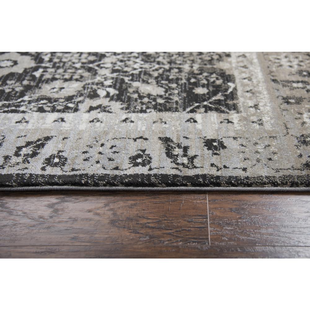 Swagger Black 7'10" x 10'10" Power-Loomed Rug- SW1004. Picture 5