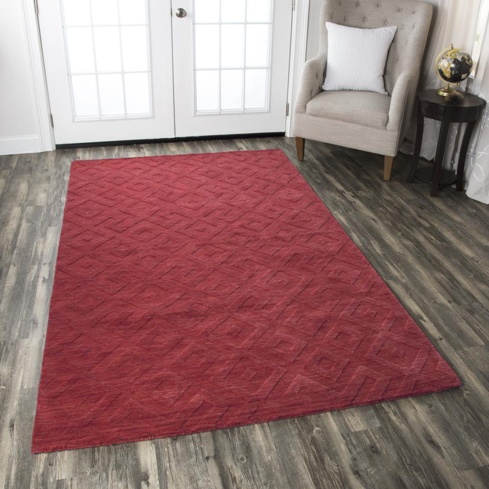 Technique Red 8' x 10' Hand Loomed Rug- TC8289. Picture 5