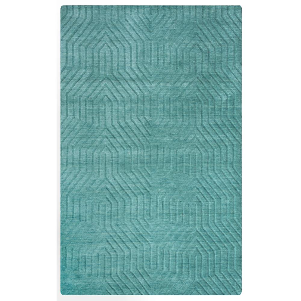 Technique Blue 8' x 10' Hand Loomed Rug- TC8577. Picture 3