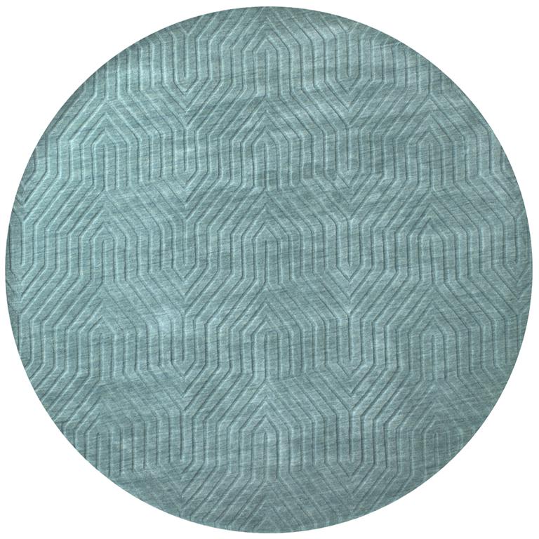 Technique Blue 8' x 10' Hand Loomed Rug- TC8577. Picture 13