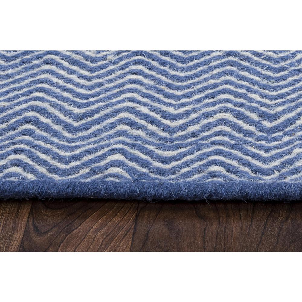 Twist Blue 3' x 5' Hand Woven Rug- TW2922. Picture 5