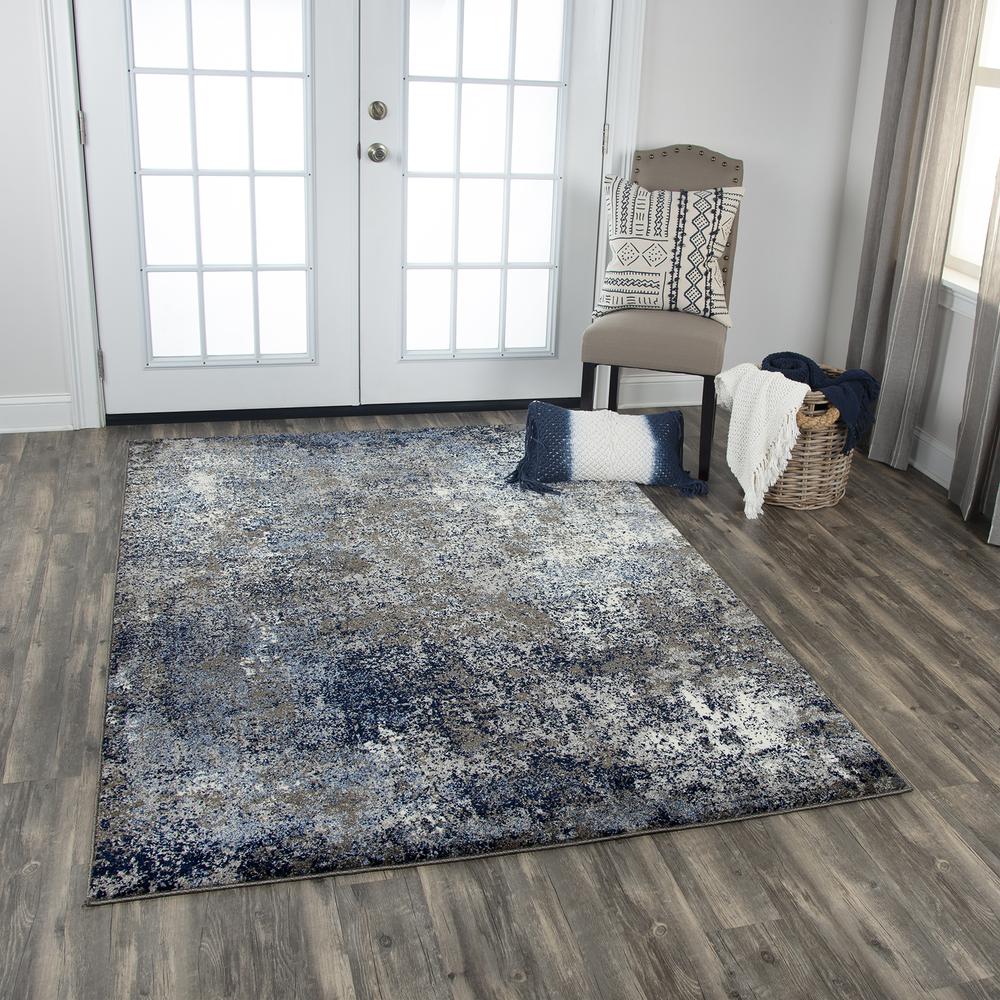 Venice Gray 8'10"x11'10" Power-Loomed Rug- VI1003. Picture 12