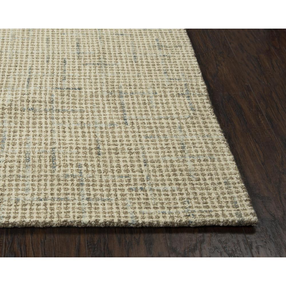 Hand Tufted Loop Pile Wool Rug, 7'6" x 9'6". Picture 3