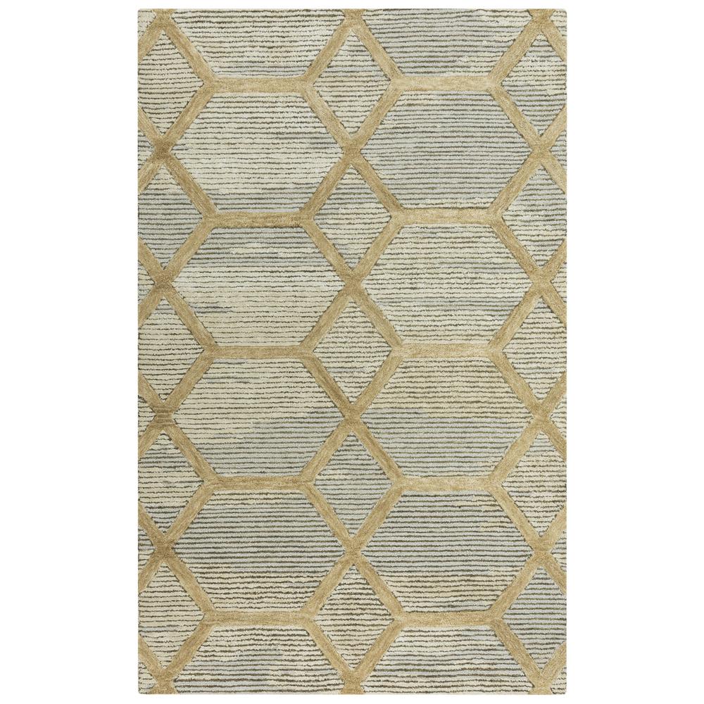 Honey Neutral 5'x7'6" Hand-Tufted Rug- 001101. Picture 4