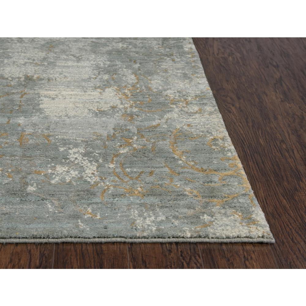 Hybrid Cut Pile Wool/ Tencel Rug, 2'6" x 8'. Picture 3