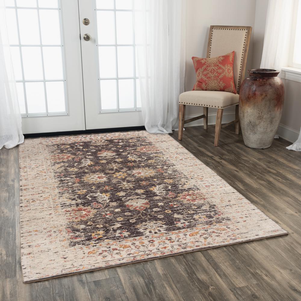 Infinity Brown 8' x 10' Hybrid  Rug- 008102. Picture 6