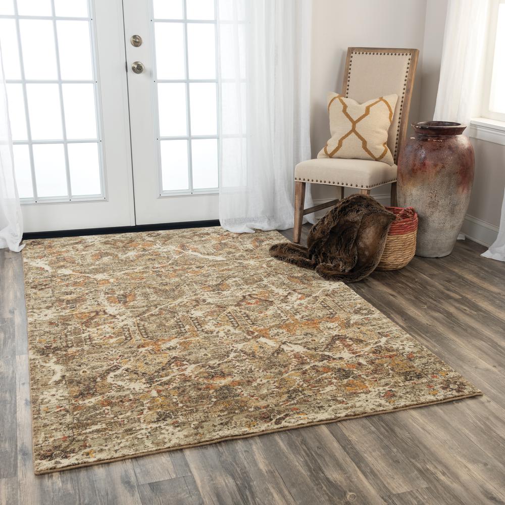 Infinity Brown 8' x 10' Hybrid  Rug- 008104. Picture 6