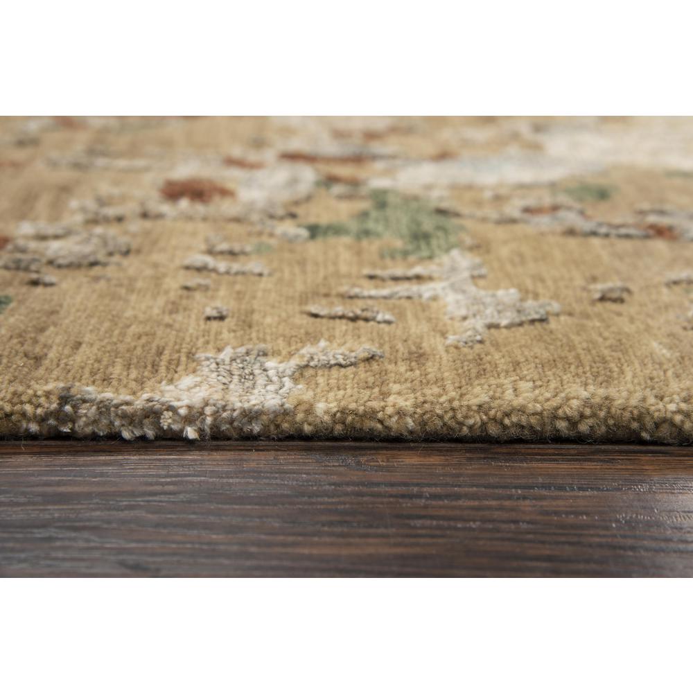 Hand Knotted Cut Pile Wool/ Viscose Rug, 8' x 10'. Picture 6