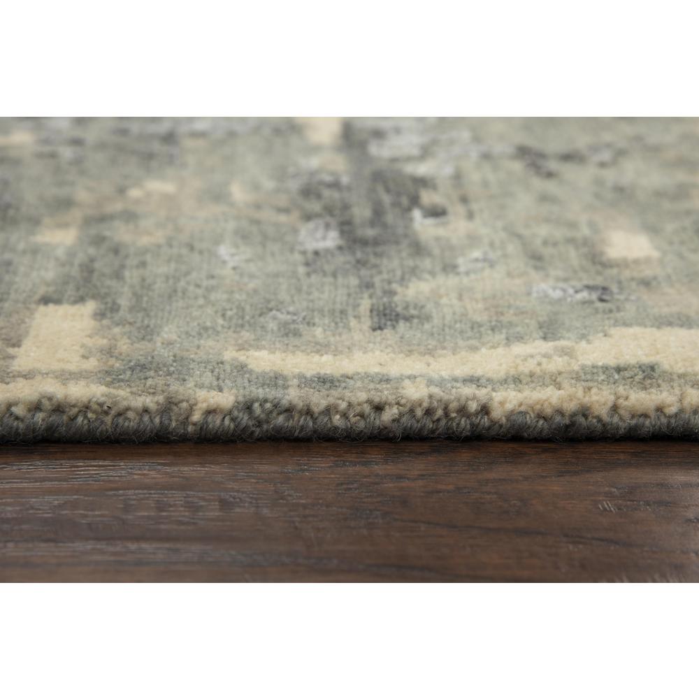 Hand Knotted Cut Pile Wool/ Viscose Rug, 8' x 10'. Picture 6