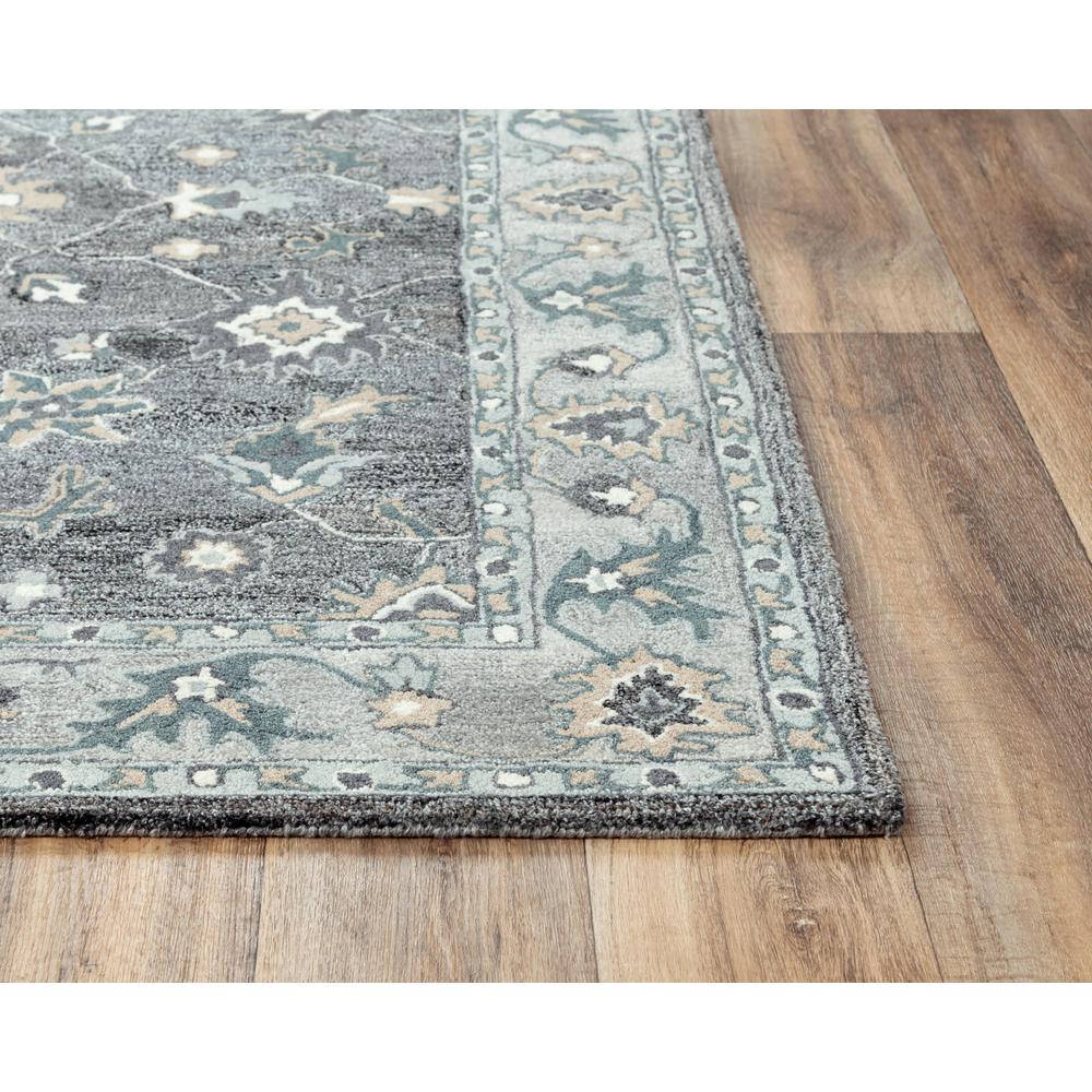 Hand Tufted Cut Pile Wool/ Polyester Rug, 8'6" x 11'6". Picture 3