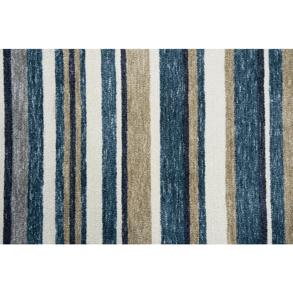 Bermuda Blue 7'6"X9'6" Hand-Tufted Rug- BMD101. Picture 3