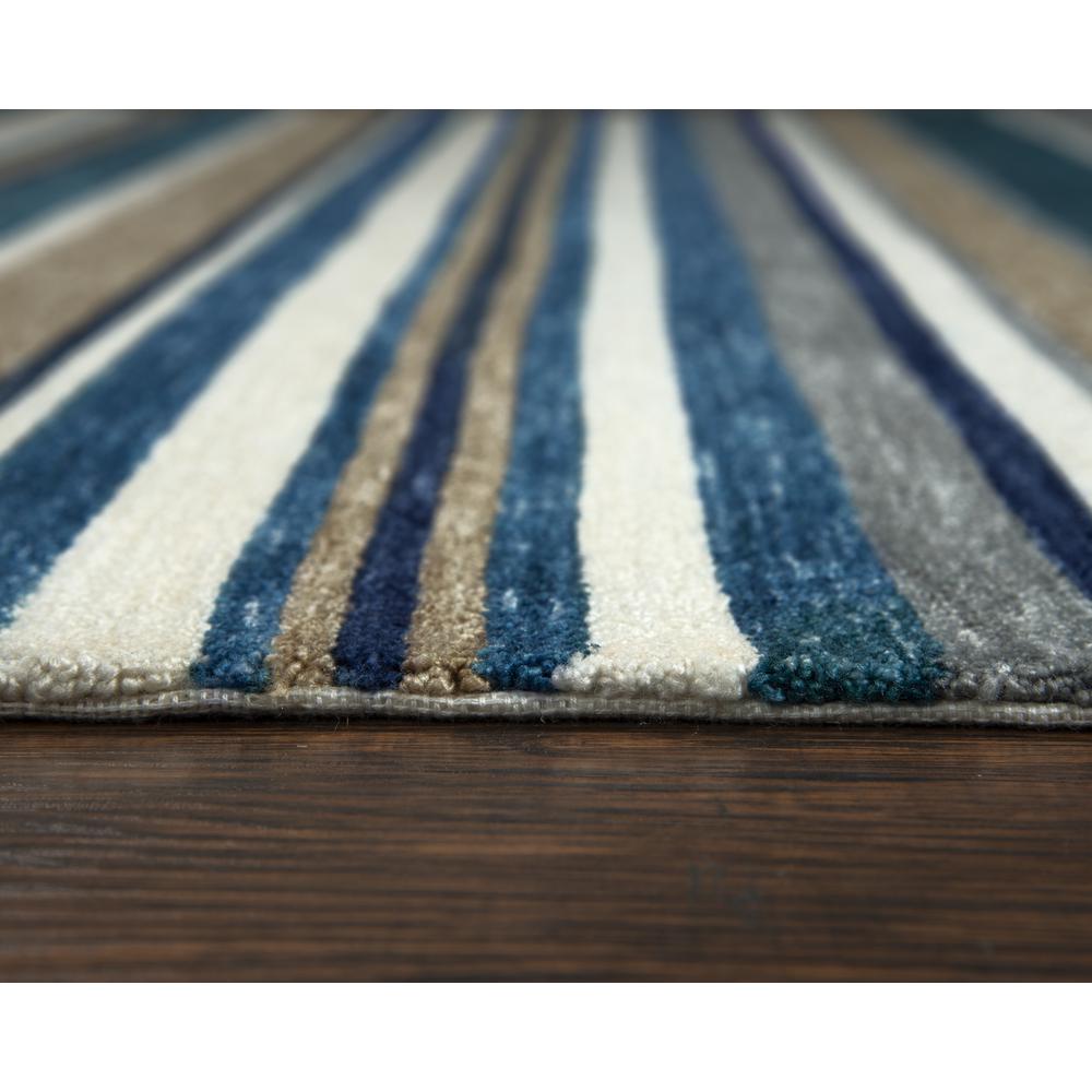 Bermuda Blue 7'6"X9'6" Hand-Tufted Rug- BMD101. Picture 6