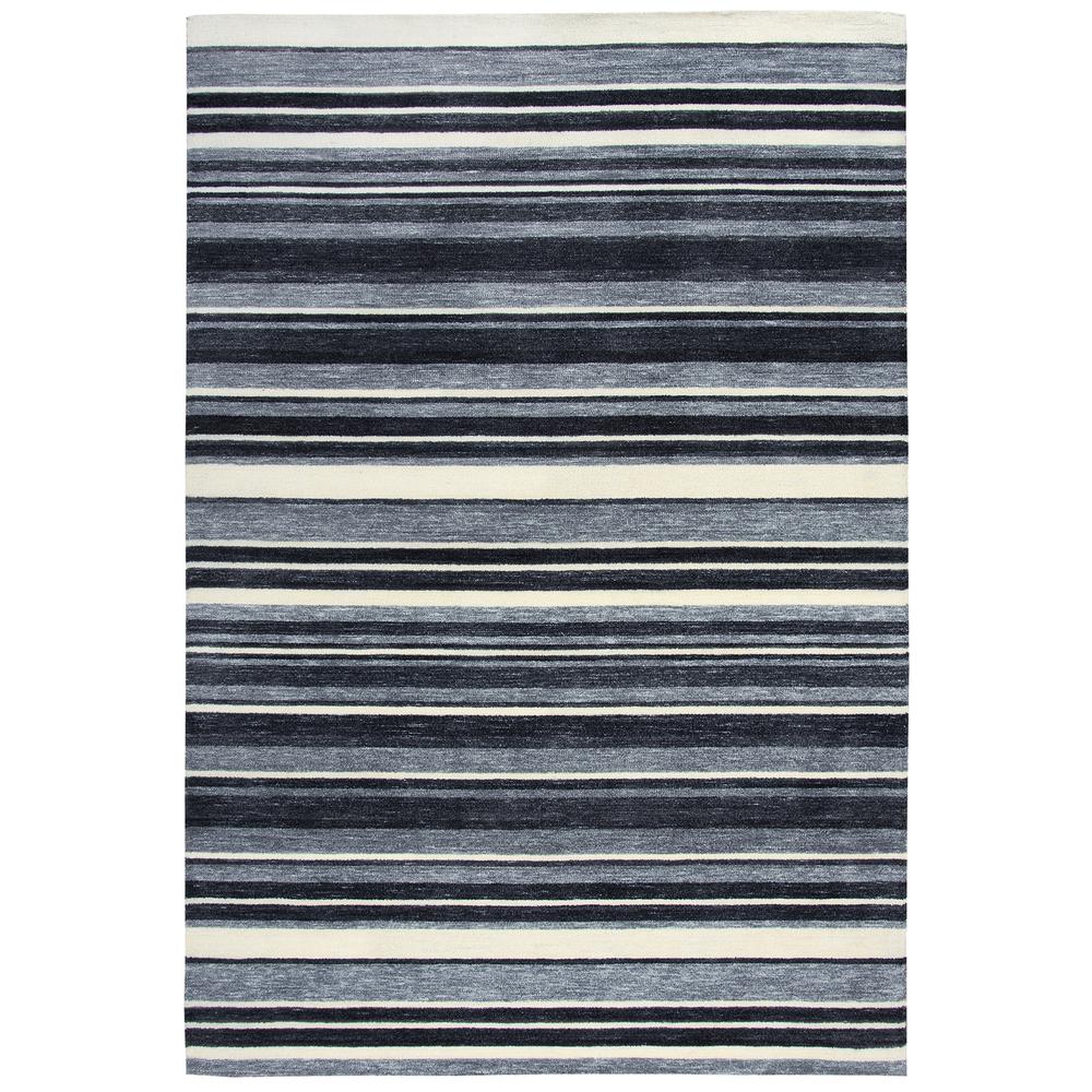 Bermuda Gray 7'6"X9'6" Hand-Tufted Rug- BMD103. Picture 11