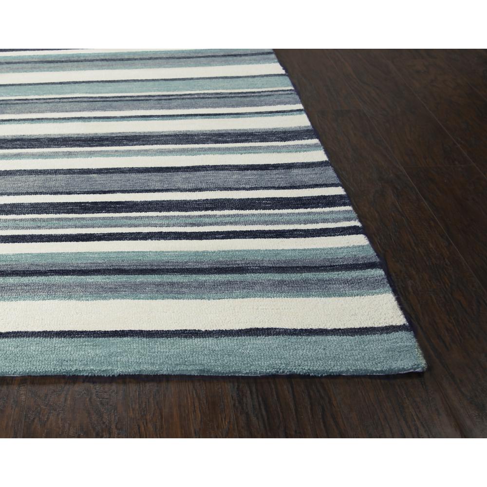 Bermuda Blue 7'6"X9'6" Hand-Tufted Rug- BMD105. Picture 1