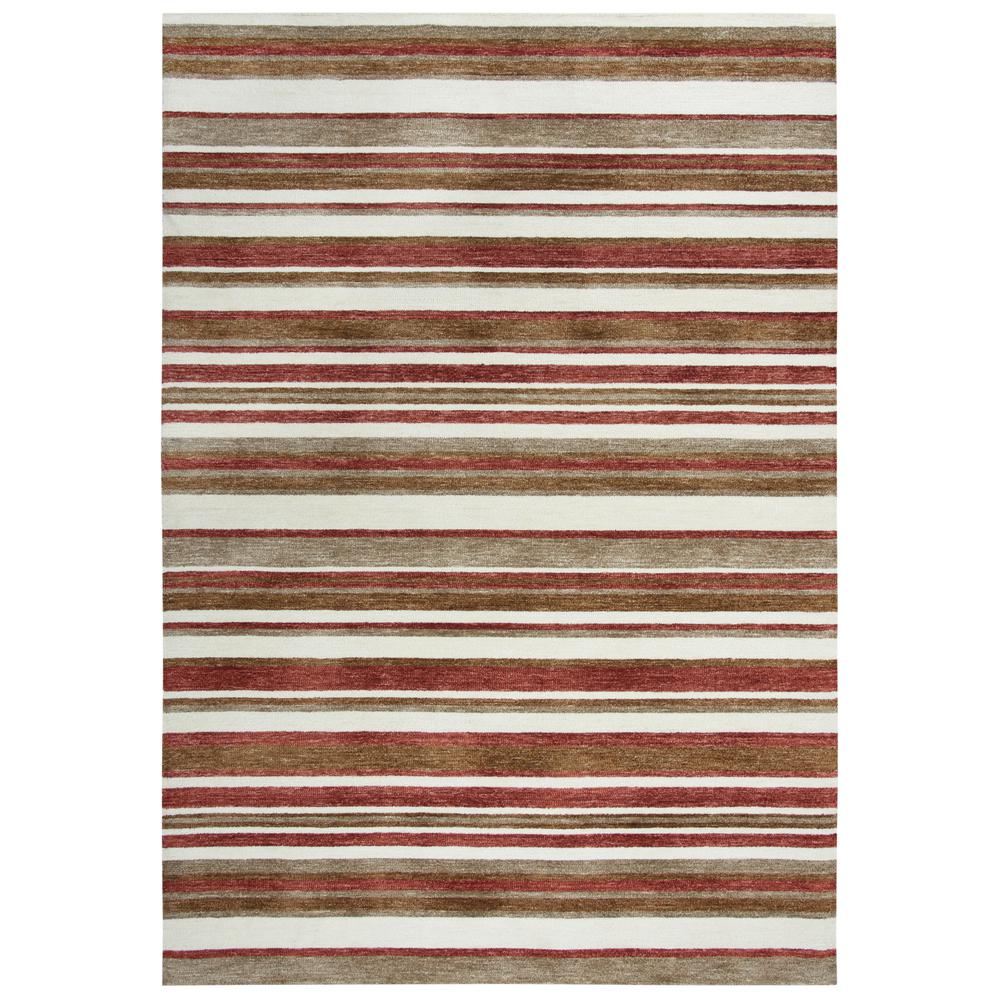 Bermuda Red 7'6"X9'6" Hand-Tufted Rug- BMD106. Picture 4
