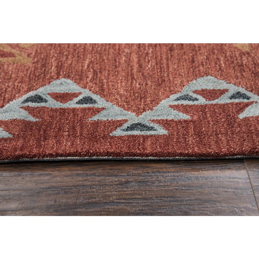 Durango Red 5' x 8' Hand-Tufted Rug- DR1010. Picture 11