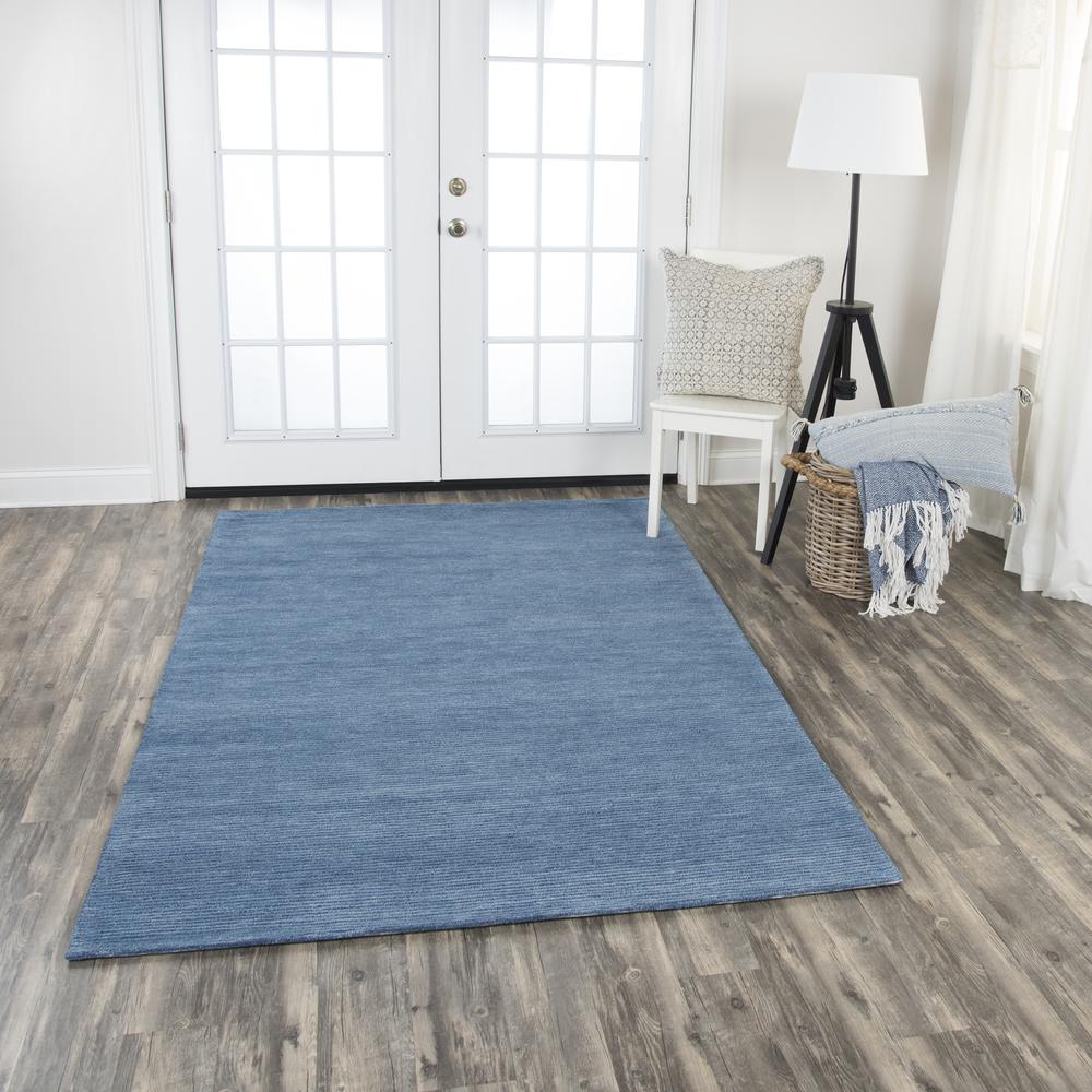 Emerson Blue 8' x 10' Hand-Tufted Rug- ES1017. Picture 6
