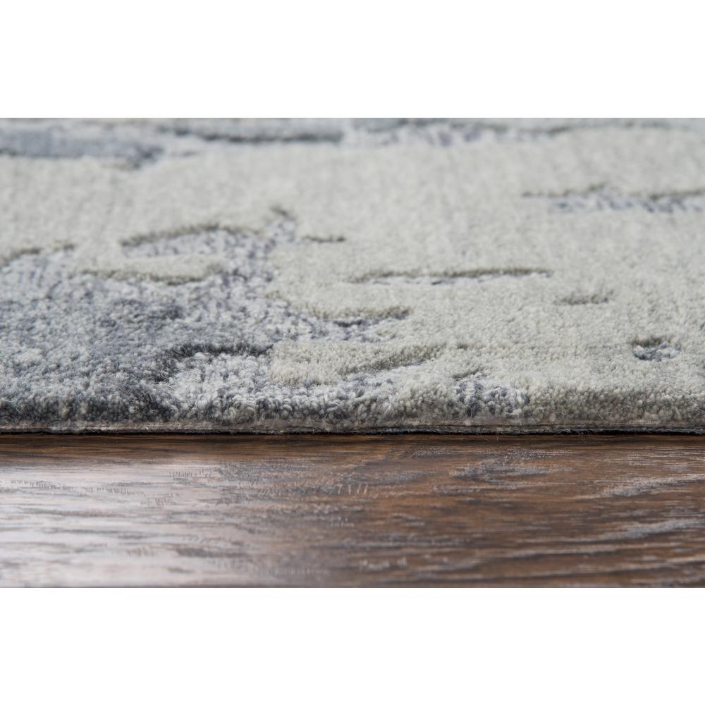 Flare Gray 8' x 10' Hand-Tufted Rug- FR1006. Picture 5