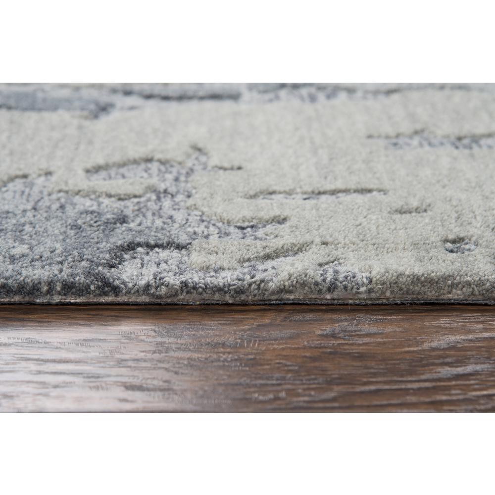 Flare Gray 8' x 10' Hand-Tufted Rug- FR1006. Picture 12
