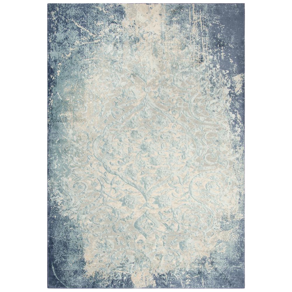 Glamour Blue 5'3"x7'6" Power-Loomed Rug- GM1000. Picture 4