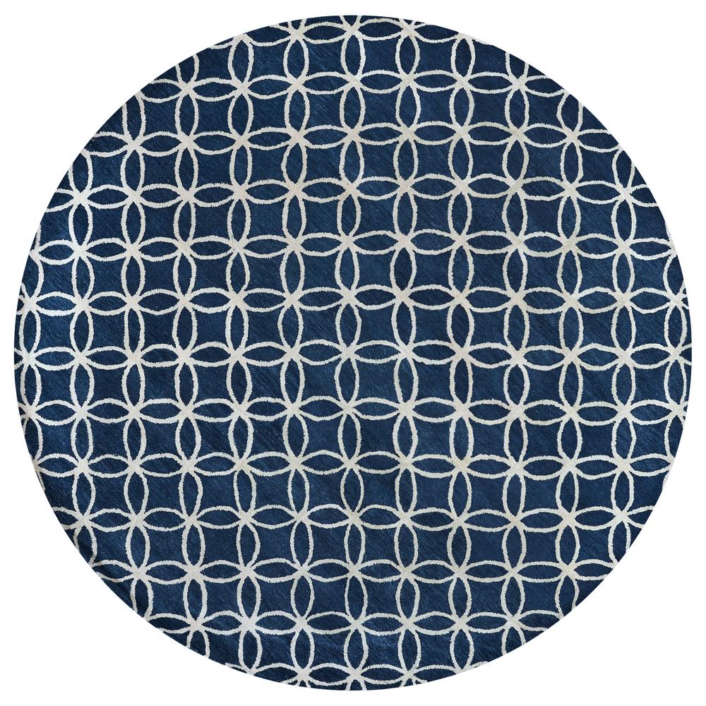 Holland Blue 9' x 12' Hand-Tufted Rug- HO1000. Picture 7