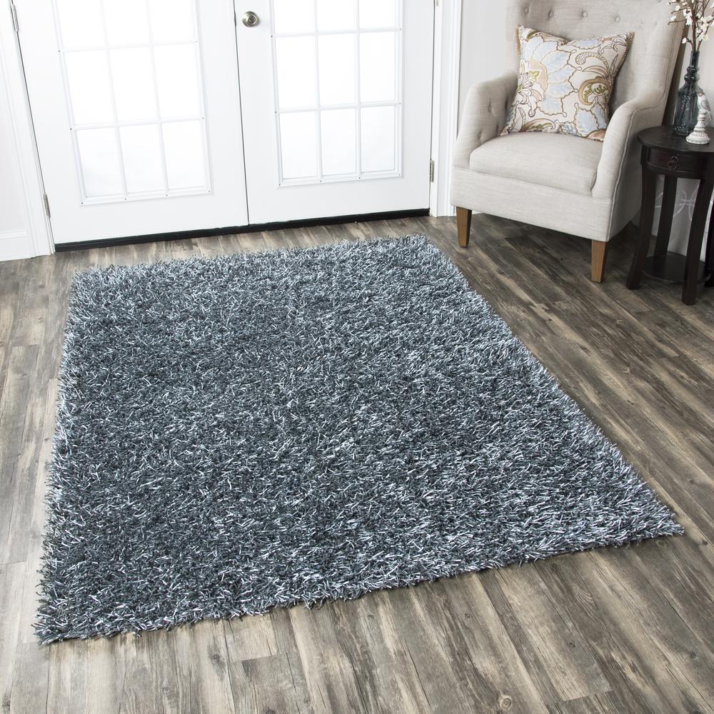 Kempton Blue 6' x 9' Tufted Rug- KM1558. Picture 4