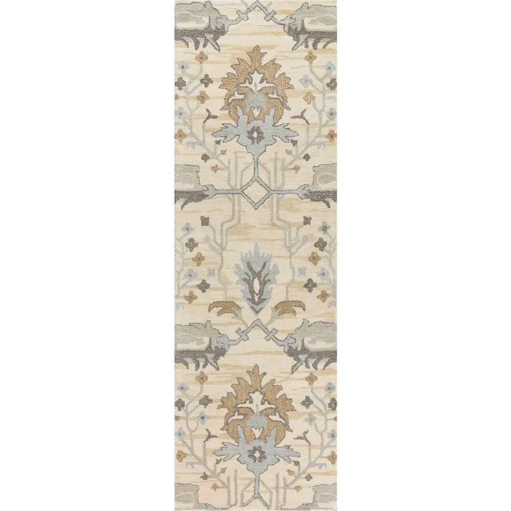 Liberty Neutral 5' x 8' Hand-Tufted Rug- LB1007. Picture 6