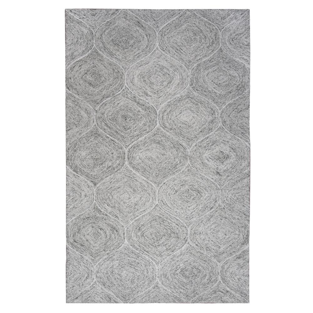 London Gray 5' x 8' Hand-Tufted Rug- LD1008. Picture 3