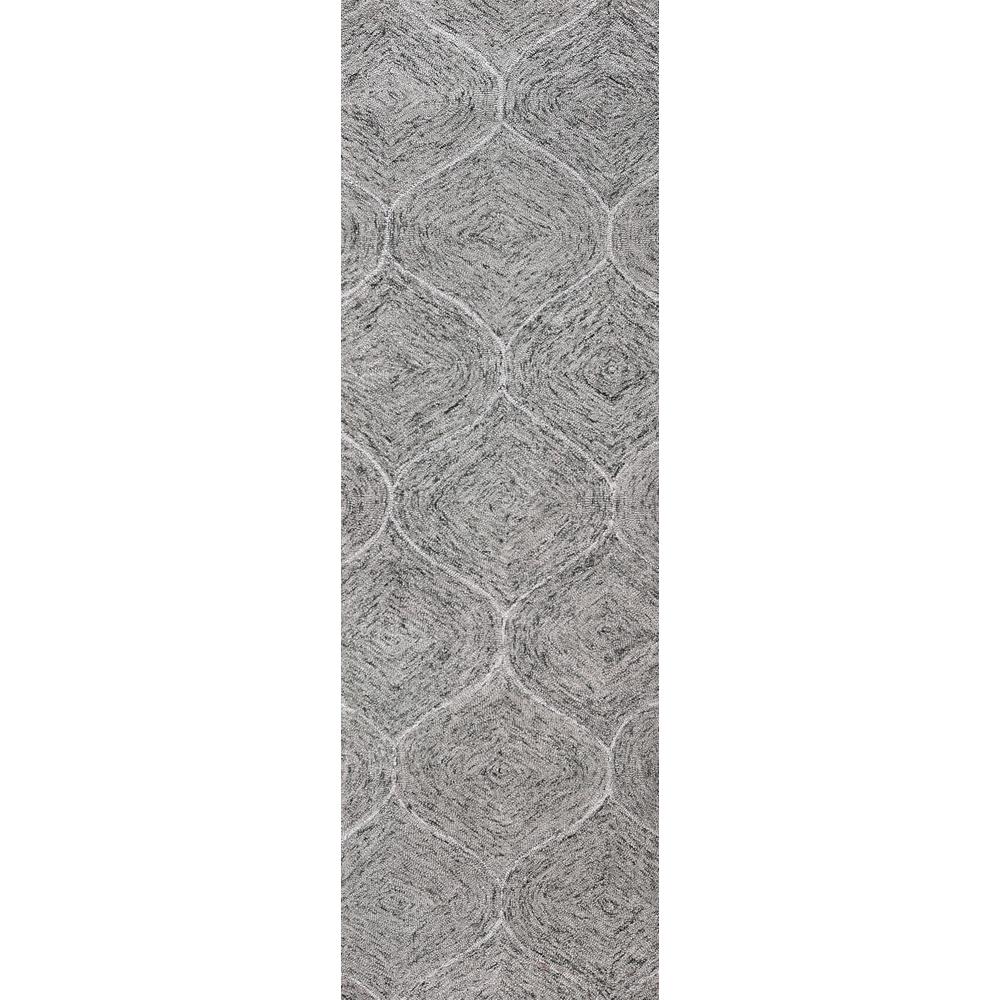 London Gray 5' x 8' Hand-Tufted Rug- LD1008. Picture 5