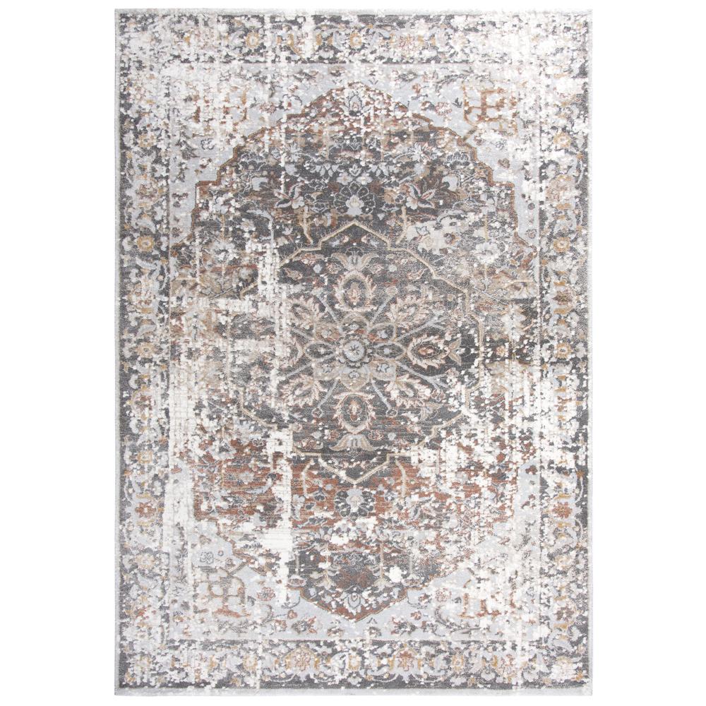 Power Loomed Cut Pile Polypropylene/ Polyester Rug, 5'3" x 7'6". Picture 4