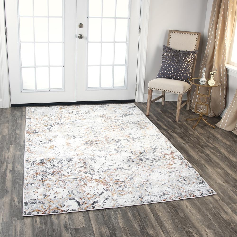 Power Loomed Cut Pile Polypropylene/ Polyester Rug, 5'3" x 7'6". Picture 13