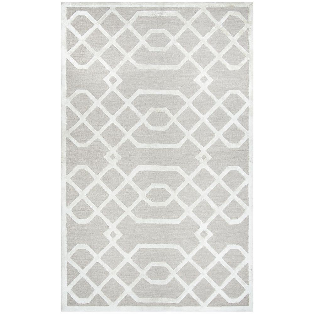 Madison Neutral 5' x 8' Hand-Tufted Rug- MI1011. Picture 8
