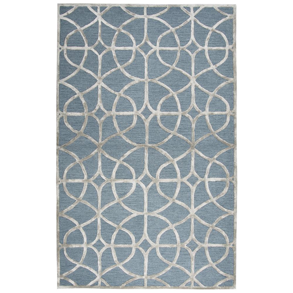 Madison Blue 5' x 8' Hand-Tufted Rug- MI1014. Picture 9