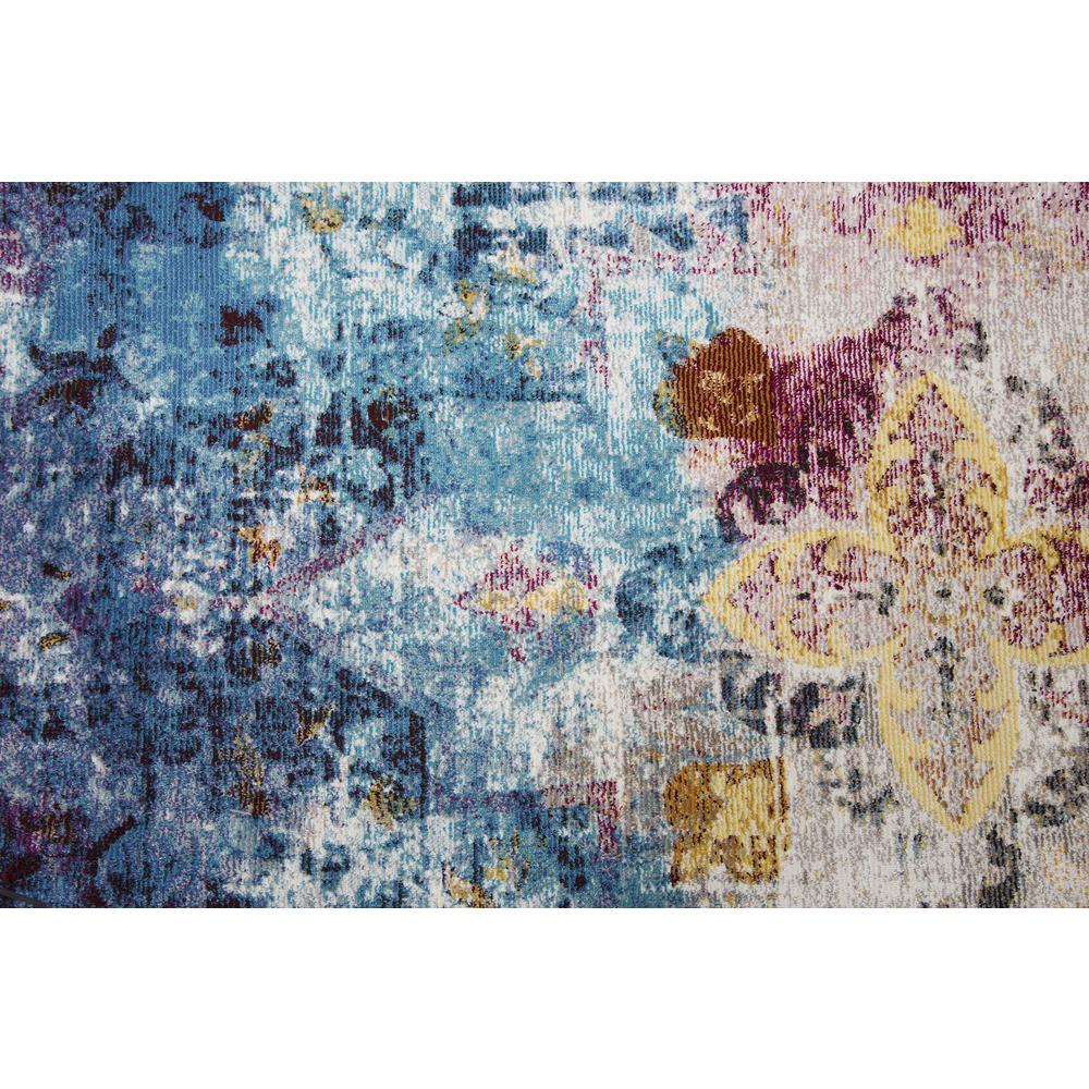 Morocco Blue 5' x 7' Power-Loomed Rug- MR1003. Picture 9
