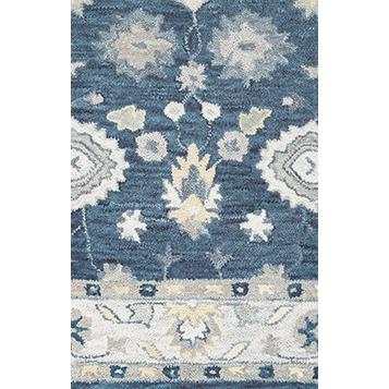 Napoli Blue 5' x 8' Hand-Tufted Rug- NP1020. Picture 7
