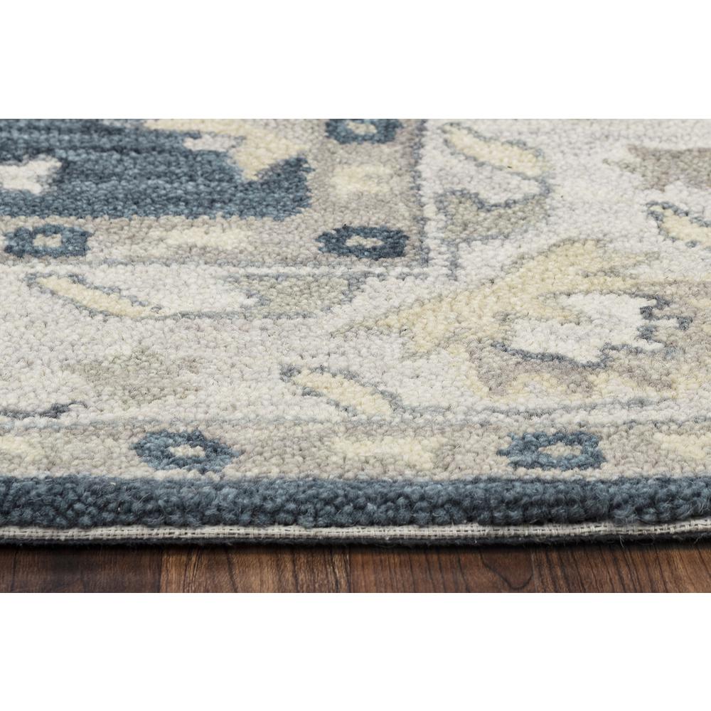 Napoli Blue 5' x 8' Hand-Tufted Rug- NP1020. Picture 9