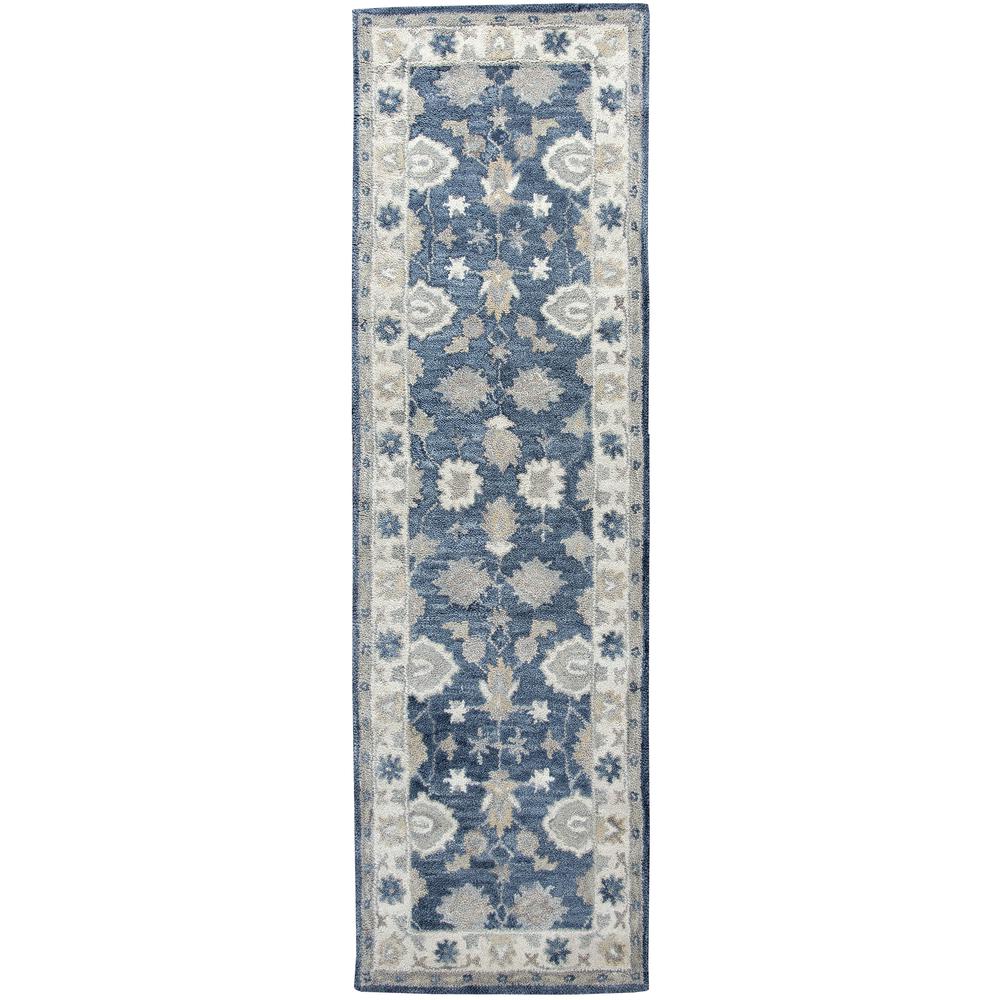 Napoli Blue 5' x 8' Hand-Tufted Rug- NP1020. Picture 5