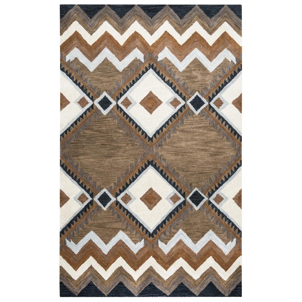 Hand Tufted Cut Pile Wool Rug, 8' x 10'. Picture 1