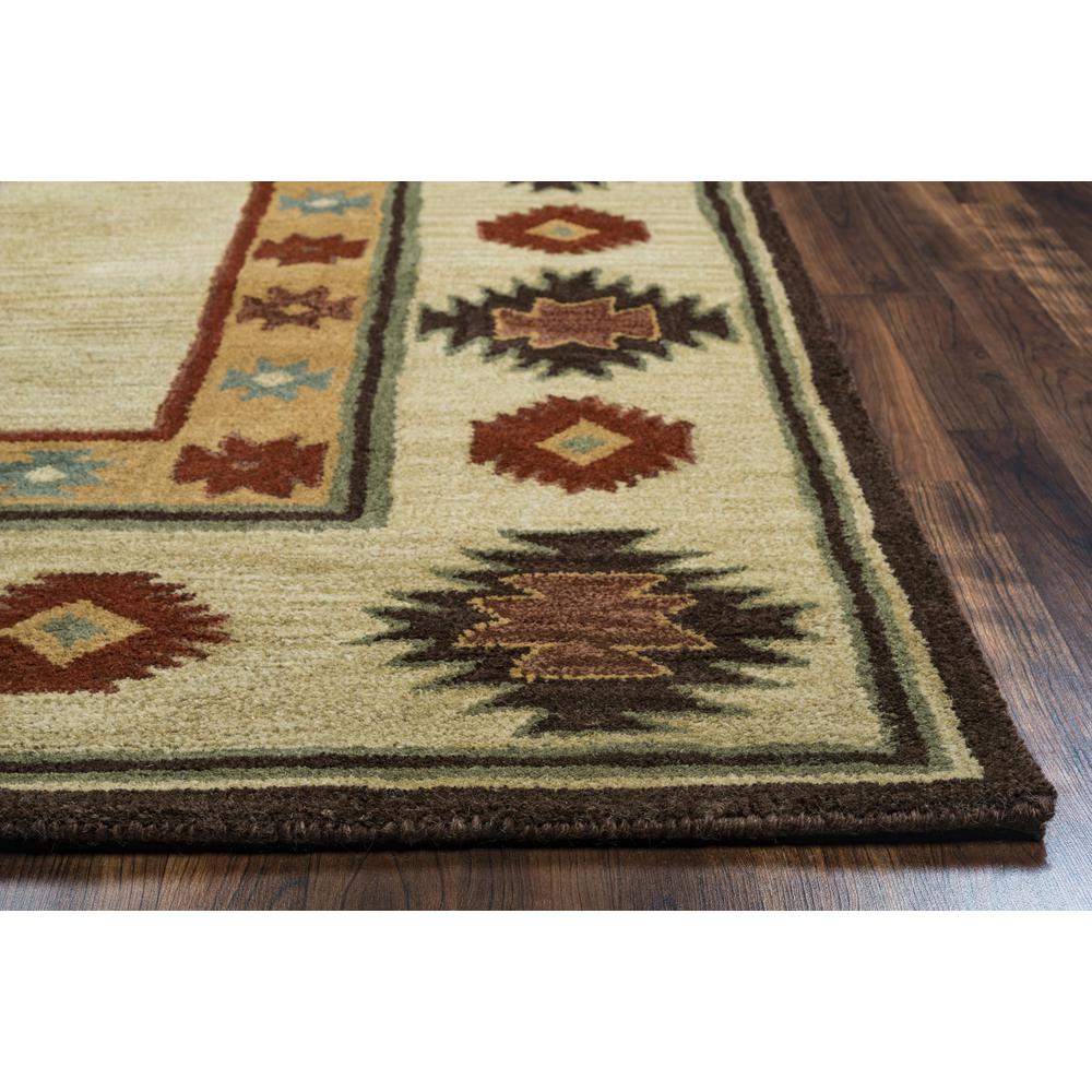 Hand Tufted Cut Pile Wool Rug, 5' x 8'. Picture 3