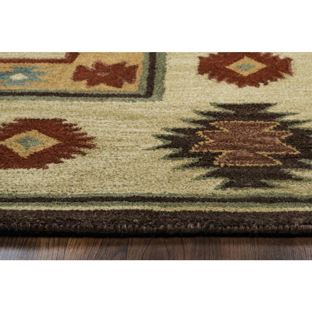 Hand Tufted Cut Pile Wool Rug, 5' x 8'. Picture 5